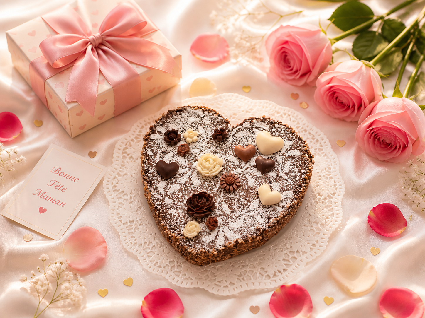 Coeur moelleux fête des mamans