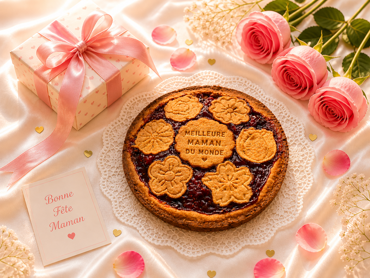 Tarte de Linz fête des mamans