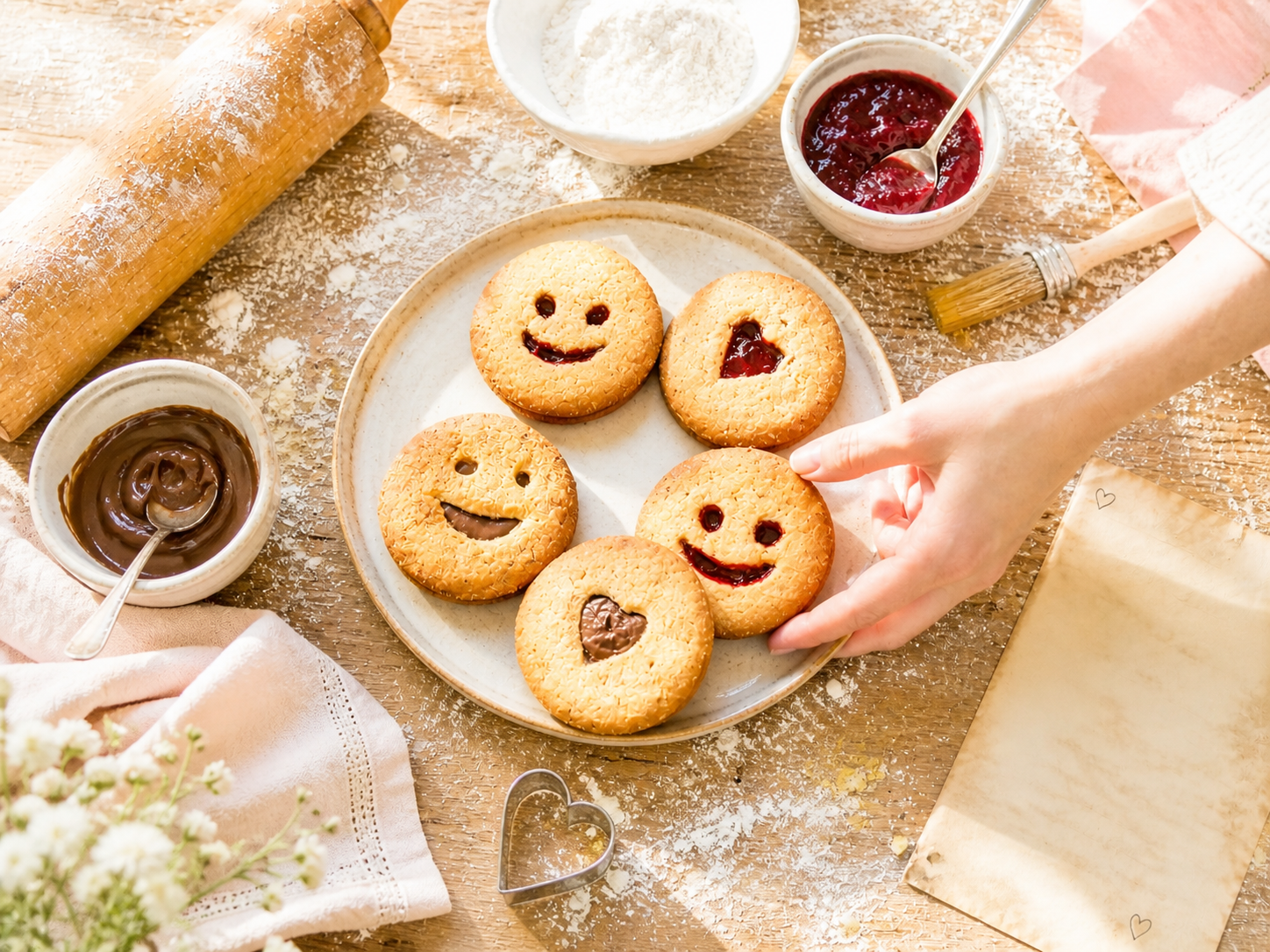 Smiley de Linz (pâte à tartiner)